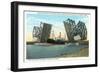 Bascule Bridge, San Pedro, California-null-Framed Art Print