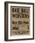 Base Ball Between Websters, 1900 Baseball Poster-null-Framed Giclee Print