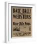 Base Ball Between Websters, 1900 Baseball Poster-null-Framed Giclee Print