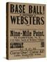 Base Ball Between Websters, 1900 Baseball Poster-null-Stretched Canvas