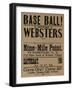 Base Ball Between Websters, 1900 Baseball Poster-null-Framed Giclee Print