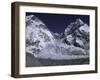Base Camp and Khumbu Ice Fall-Michael Brown-Framed Premium Photographic Print