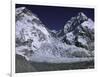 Base Camp and Khumbu Ice Fall-Michael Brown-Framed Premium Photographic Print