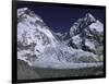 Base Camp and Khumbu Ice Fall-Michael Brown-Framed Premium Photographic Print