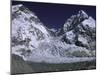 Base Camp and Khumbu Ice Fall-Michael Brown-Mounted Photographic Print