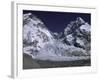 Base Camp and Khumbu Ice Fall-Michael Brown-Framed Photographic Print