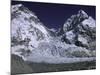 Base Camp and Khumbu Ice Fall-Michael Brown-Mounted Photographic Print