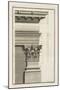 Base, Capital and Entablature of the Pilaster, 1753-Giovanni Battista Borra-Mounted Giclee Print