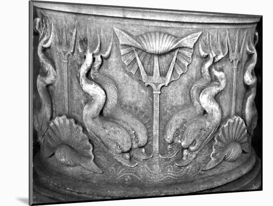 Base of a Holy Water Fountain, Carved with Dolphins, San Marco Basilica-null-Mounted Giclee Print