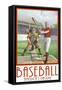 Baseball America-Edward M. Fielding-Framed Stretched Canvas