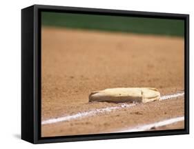 Baseball Base-Steven Sutton-Framed Stretched Canvas