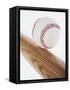 Baseball Bat and Ball-null-Framed Stretched Canvas