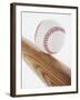 Baseball Bat and Ball-null-Framed Photographic Print