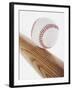 Baseball Bat and Ball-null-Framed Photographic Print