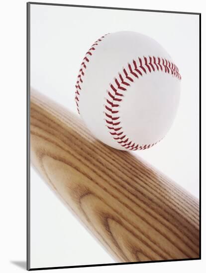 Baseball Bat and Ball-null-Mounted Photographic Print