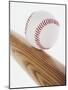 Baseball Bat and Ball-null-Mounted Photographic Print