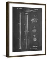 Baseball Bat Patent 1938-null-Framed Art Print