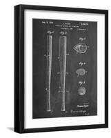 Baseball Bat Patent 1938-null-Framed Art Print