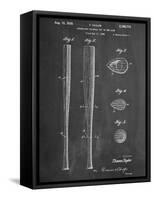 Baseball Bat Patent 1938-null-Framed Stretched Canvas