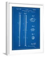 Baseball Bat Patent 1938-null-Framed Art Print