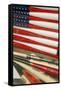 Baseball Bats Made into a Us Flag, Cooperstown, New York, USA-Cindy Miller Hopkins-Framed Stretched Canvas