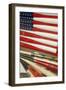 Baseball Bats Made into a Us Flag, Cooperstown, New York, USA-Cindy Miller Hopkins-Framed Premium Photographic Print