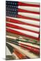 Baseball Bats Made into a Us Flag, Cooperstown, New York, USA-Cindy Miller Hopkins-Mounted Premium Photographic Print