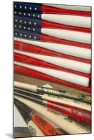 Baseball Bats Made into a Us Flag, Cooperstown, New York, USA-Cindy Miller Hopkins-Mounted Photographic Print