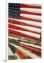 Baseball Bats Made into a Us Flag, Cooperstown, New York, USA-Cindy Miller Hopkins-Framed Photographic Print