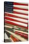 Baseball Bats Made into a Us Flag, Cooperstown, New York, USA-Cindy Miller Hopkins-Stretched Canvas