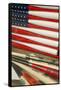 Baseball Bats Made into a Us Flag, Cooperstown, New York, USA-Cindy Miller Hopkins-Framed Stretched Canvas