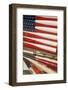 Baseball Bats Made into a Us Flag, Cooperstown, New York, USA-Cindy Miller Hopkins-Framed Photographic Print