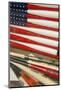 Baseball Bats Made into a Us Flag, Cooperstown, New York, USA-Cindy Miller Hopkins-Mounted Photographic Print