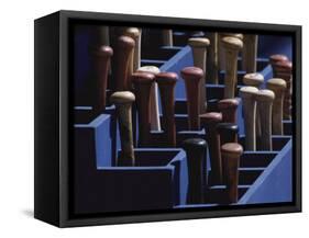 Baseball Bats-null-Framed Stretched Canvas