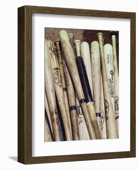 Baseball Bats-Paul Sutton-Framed Photographic Print