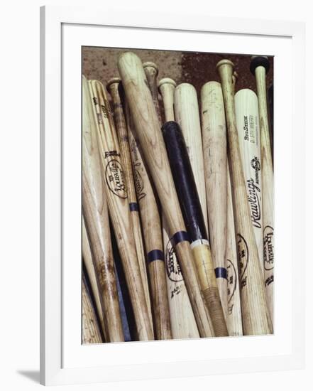 Baseball Bats-Paul Sutton-Framed Photographic Print