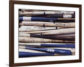 Baseball Bats-Paul Sutton-Framed Photographic Print