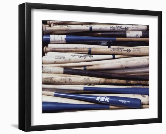 Baseball Bats-Paul Sutton-Framed Photographic Print