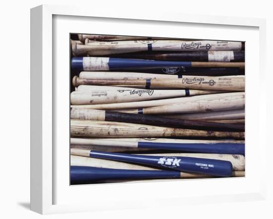 Baseball Bats-Paul Sutton-Framed Photographic Print