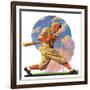 "Baseball Batter,"May 28, 1932-J.F. Kernan-Framed Giclee Print
