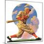 "Baseball Batter,"May 28, 1932-J.F. Kernan-Mounted Giclee Print