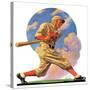 "Baseball Batter,"May 28, 1932-J.F. Kernan-Stretched Canvas