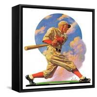 "Baseball Batter,"May 28, 1932-J.F. Kernan-Framed Stretched Canvas