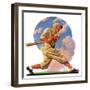 "Baseball Batter,"May 28, 1932-J.F. Kernan-Framed Giclee Print