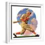 "Baseball Batter,"May 28, 1932-J.F. Kernan-Framed Giclee Print