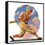 "Baseball Batter,"May 28, 1932-J.F. Kernan-Framed Stretched Canvas