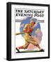 "Baseball Batter," Saturday Evening Post Cover, May 28, 1932-J.F. Kernan-Framed Premium Giclee Print