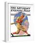 "Baseball Batter," Saturday Evening Post Cover, May 28, 1932-J.F. Kernan-Framed Premium Giclee Print