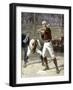 Baseball Batter Waiting for a Pitch, 1880s-null-Framed Giclee Print