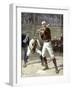 Baseball Batter Waiting for a Pitch, 1880s-null-Framed Giclee Print